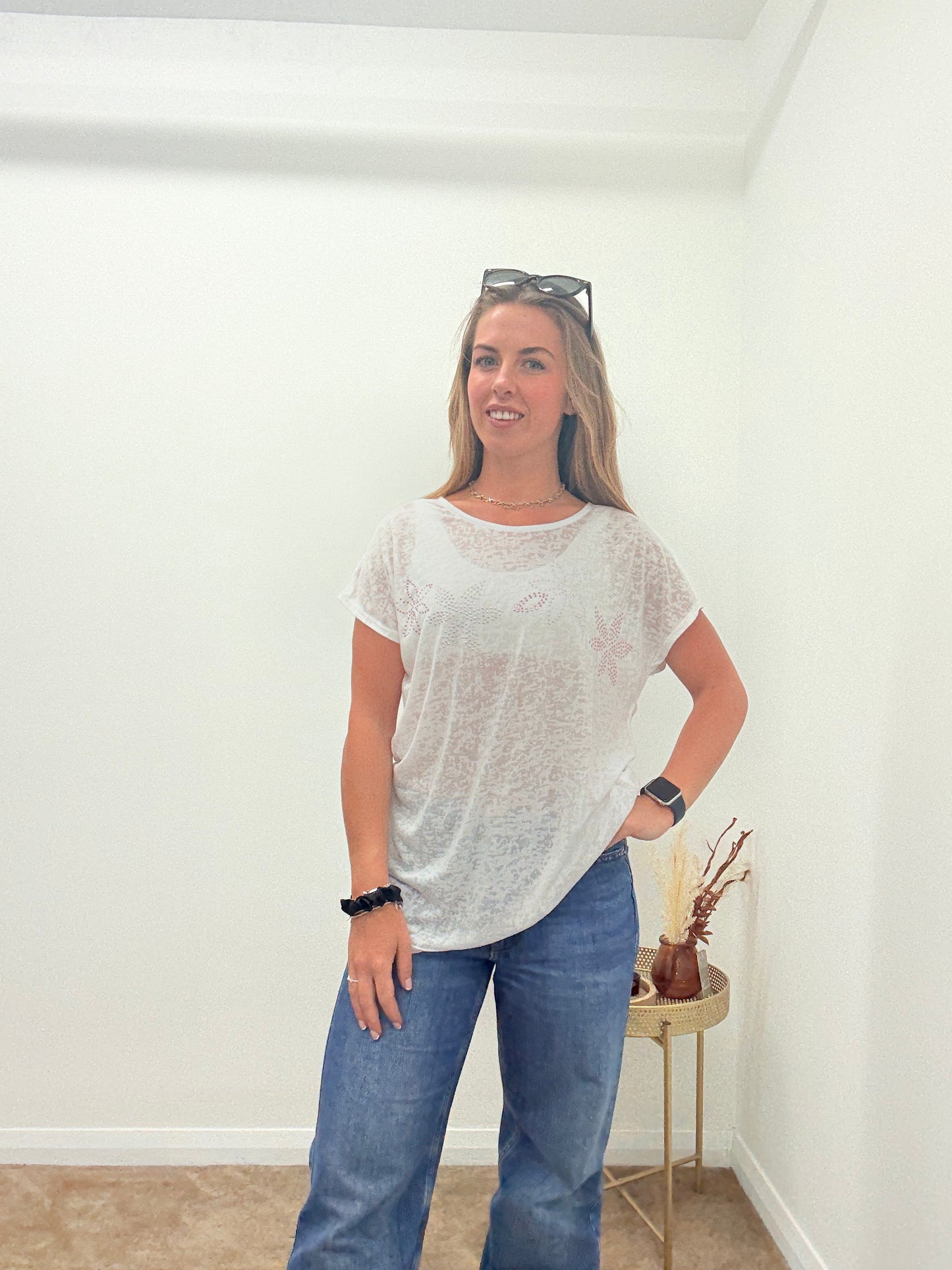 Graffic White Gem T-Shirt