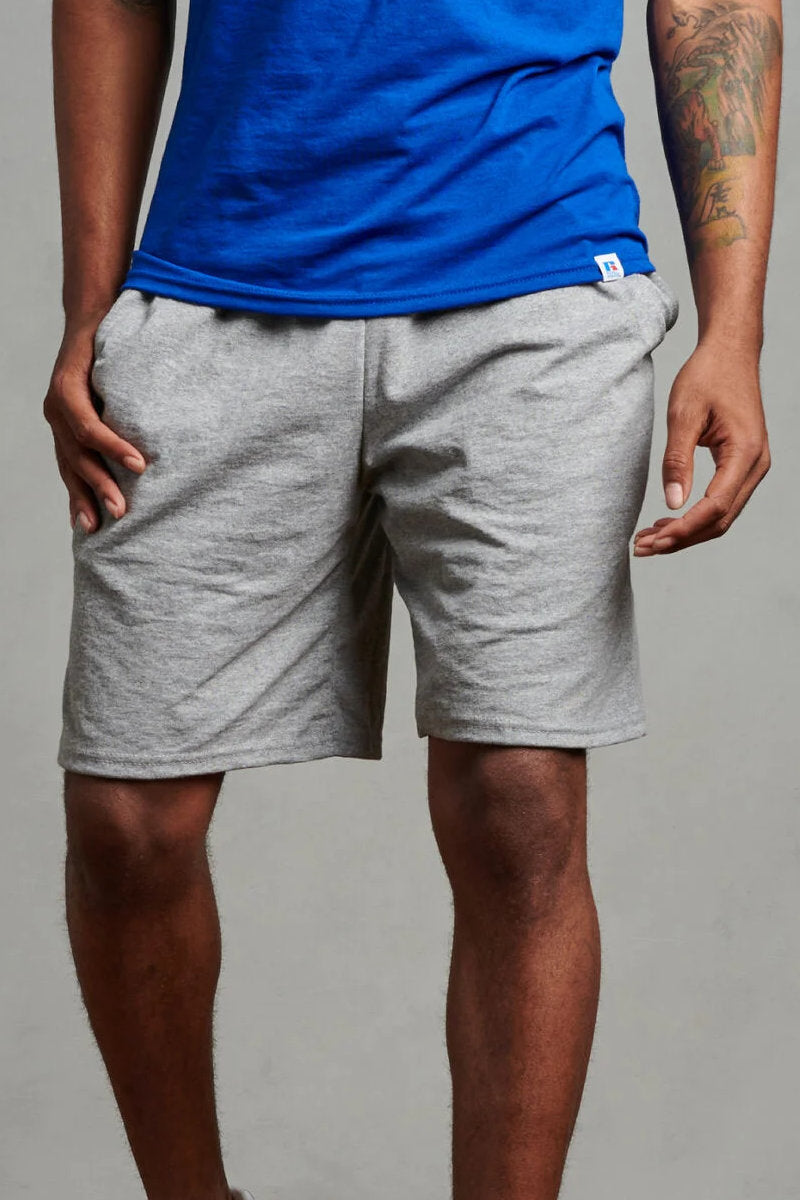 Men's EX-Russell Athletic Cotton Shorts Light Grey