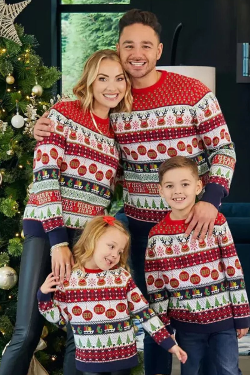 Mens Ex-Threadbare Reindeer Jumper