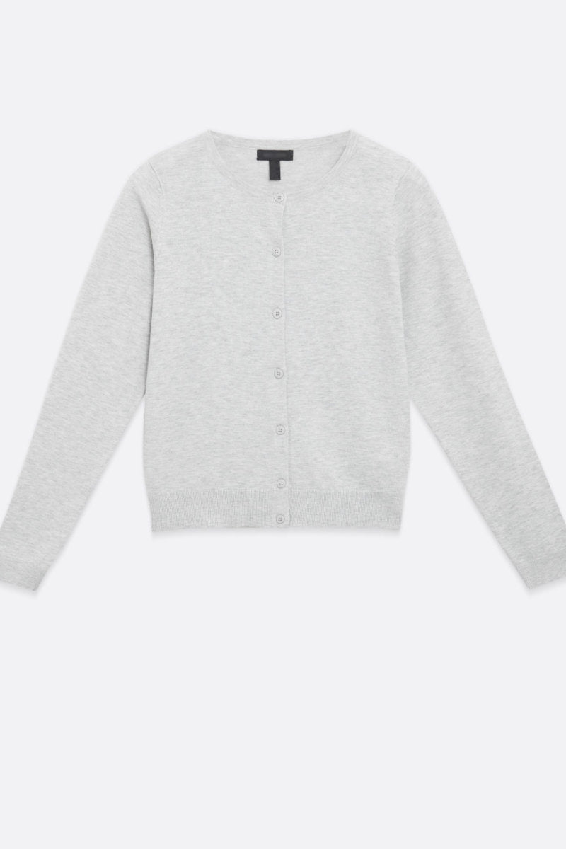 Famous Store Grey Button Front Cardigan