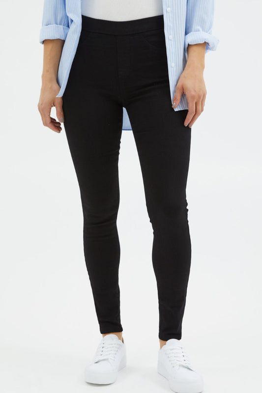 Famous Store High Waisted Black Jegging