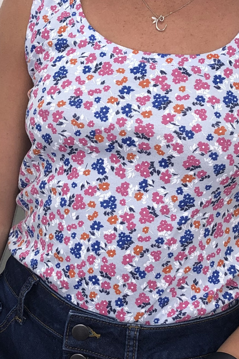 Ex-M&S Ladies Floral Vest Top