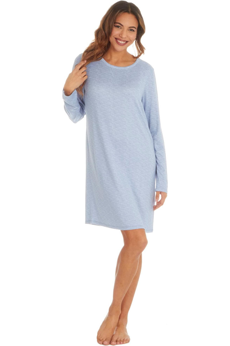 Ladies Loose Fitting Blue Sleepshirt