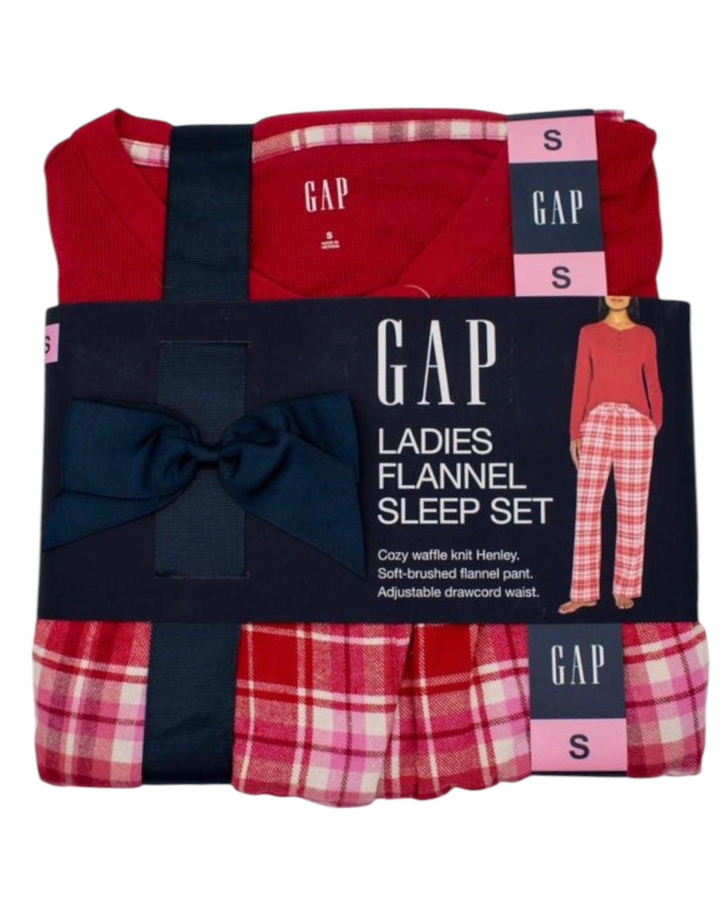 Ladies Gap Red Check Pyjamas Gift Set