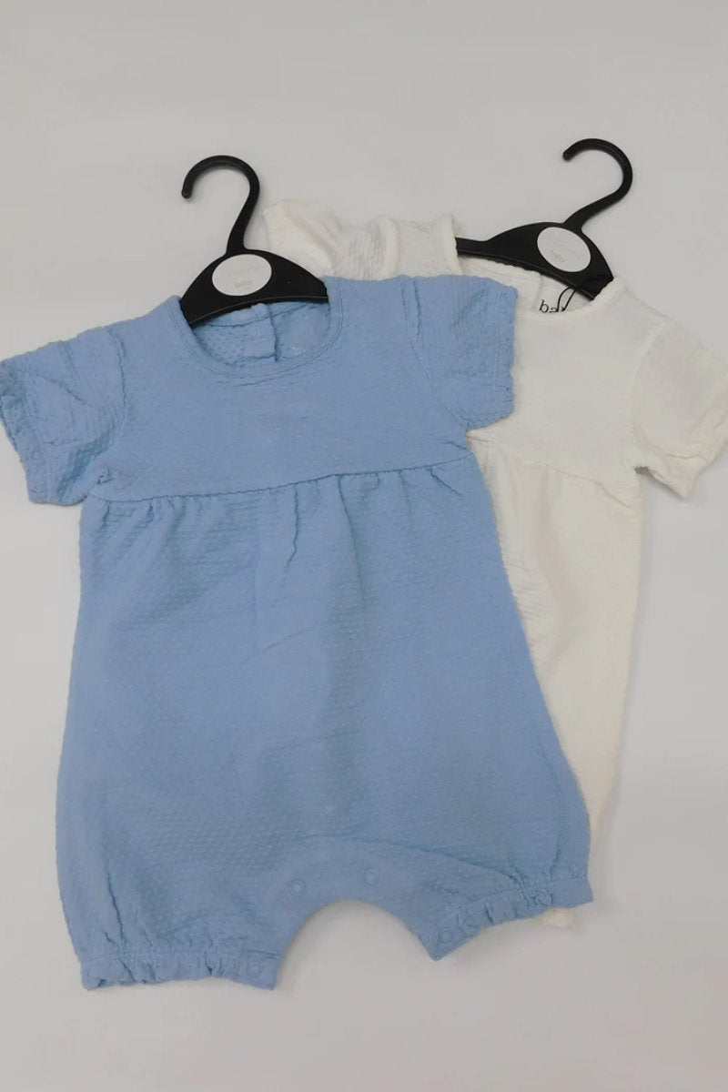 Baby Unisex White Romper