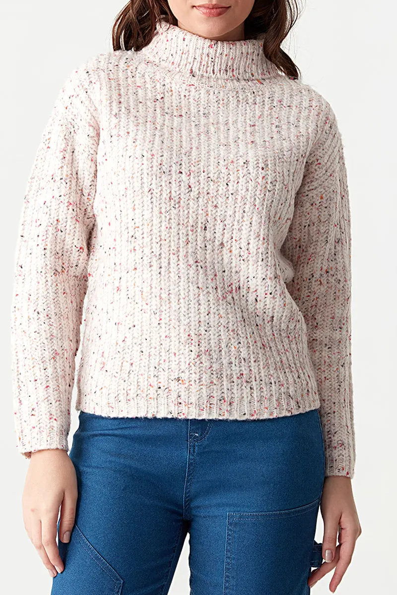 Ex-Select Pink Fleck Roll Neck Jumper