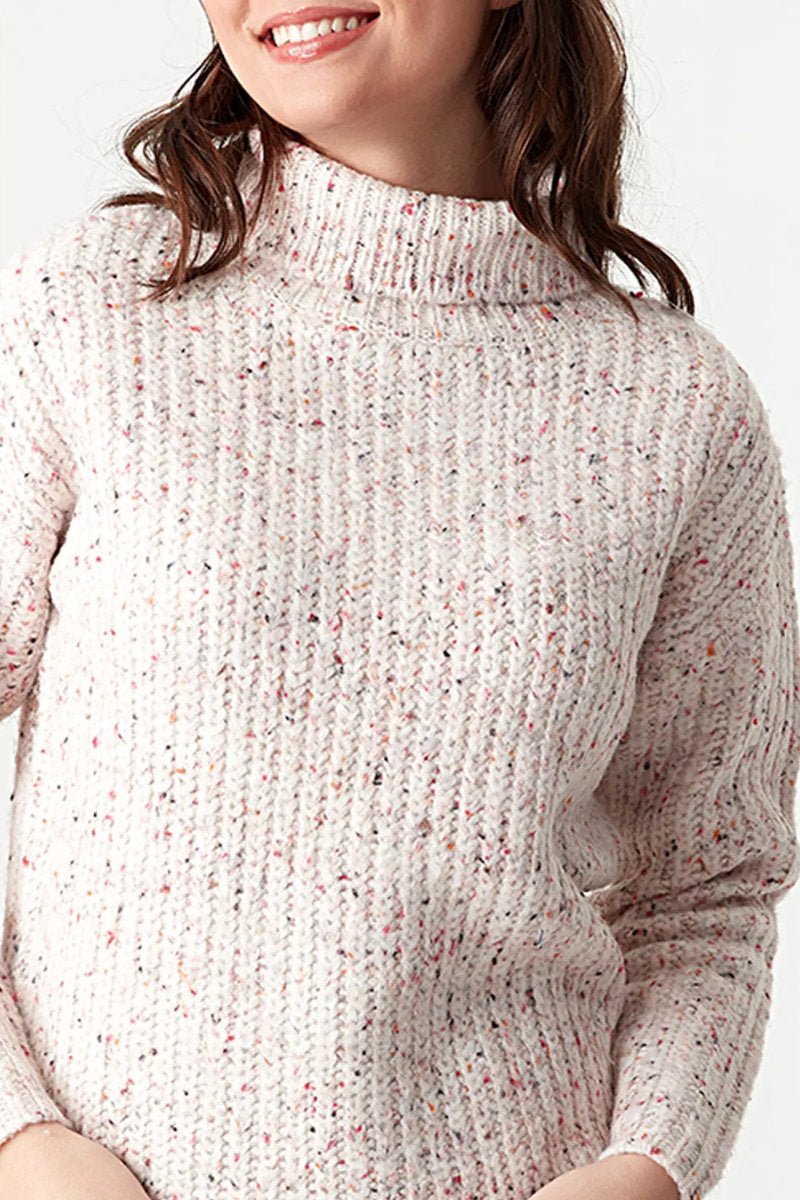 Ex-Select Pink Fleck Roll Neck Jumper