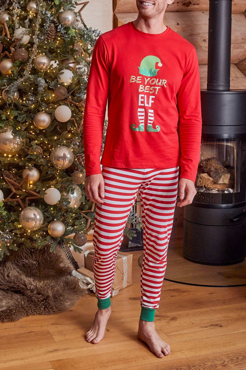 Men's Threadbare Cotton Long Sleeve Christmas Pyjamas Set