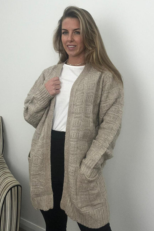 Ex Zara Oatmeal Cardigan