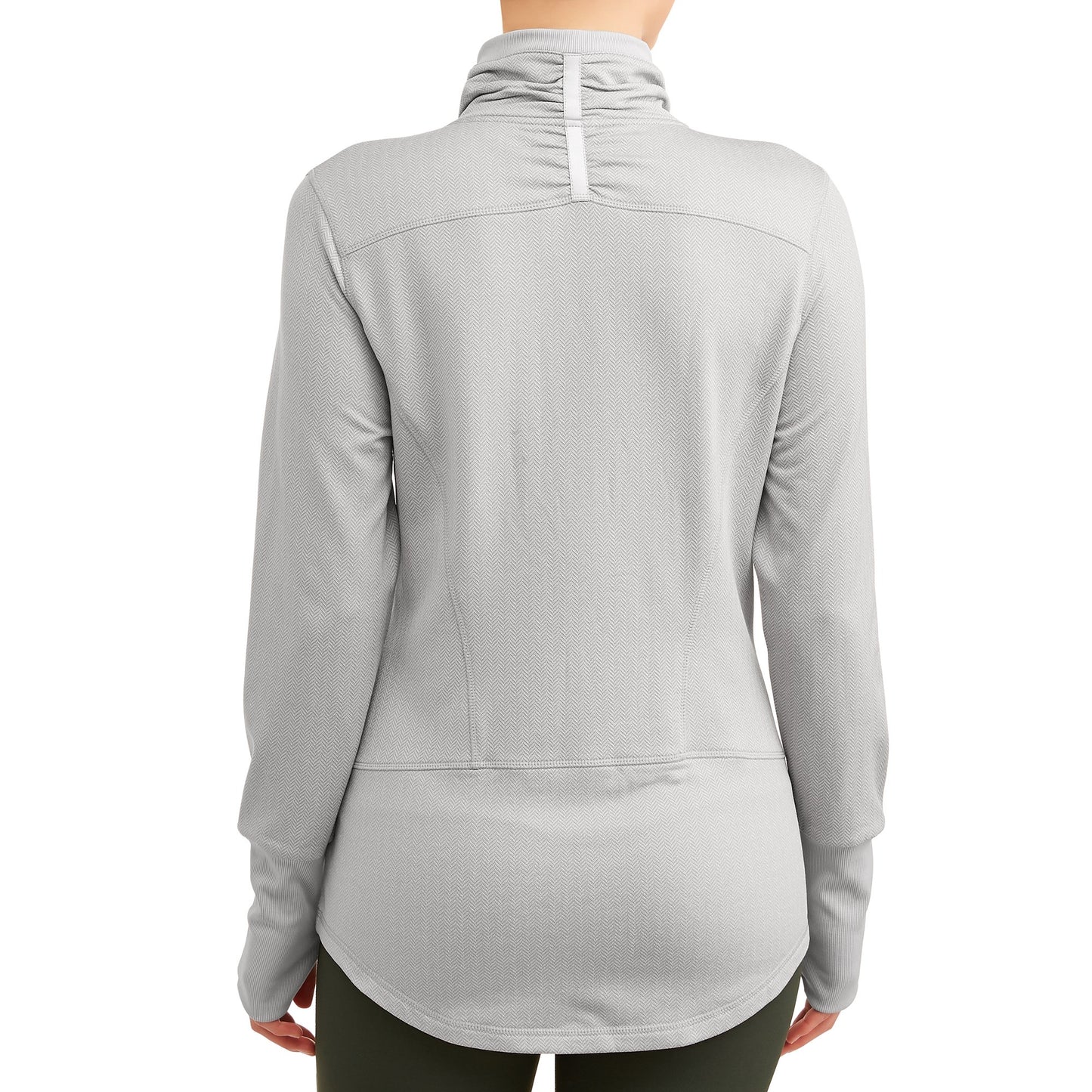 Ladies Active Performance Brushed Quarter Zip Pullover