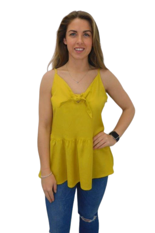 Mustard Peplum Vest