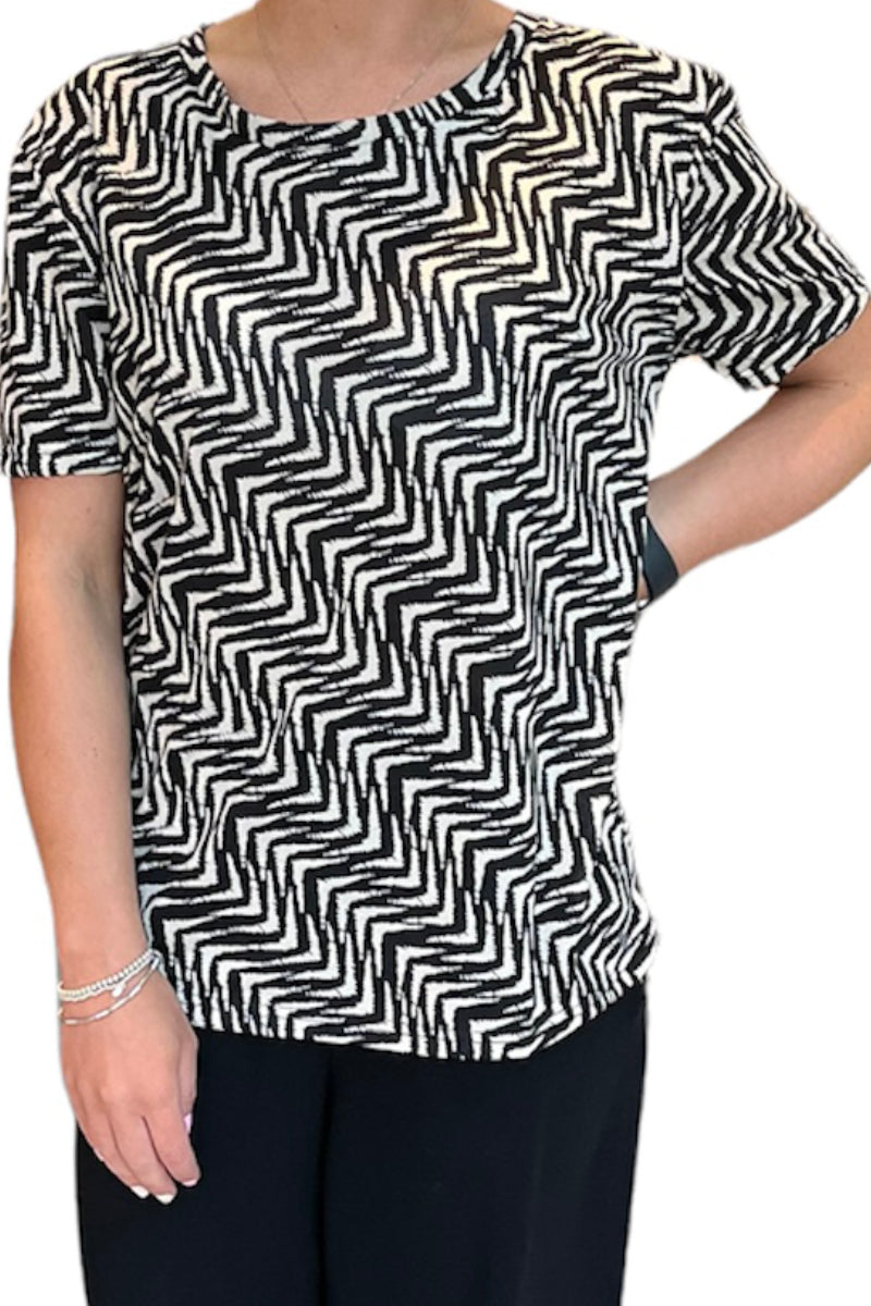 Famous Name Zig Zag Ladies Top